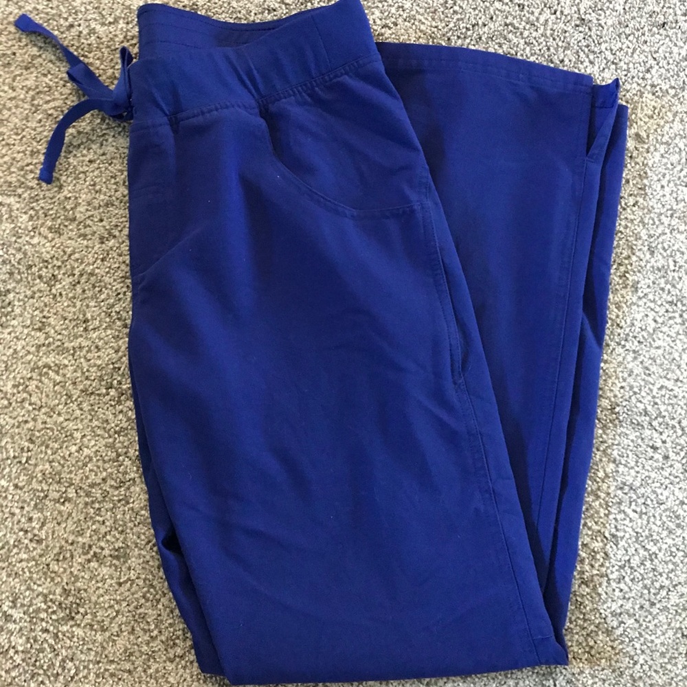 Figs Kade Cargo Scrub Pants Royal Blue